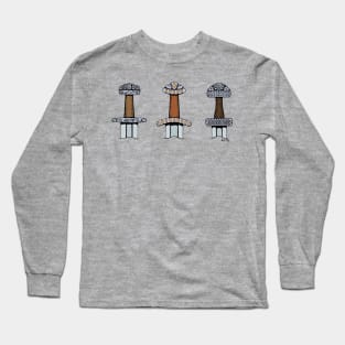 Three Viking Sword Hilts Long Sleeve T-Shirt